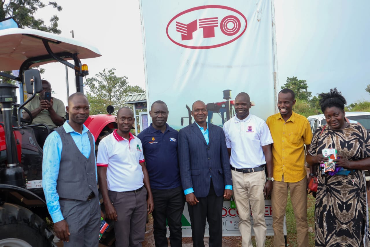 The Agrocorner, dfcu and NUTOFA teams at the equipment display