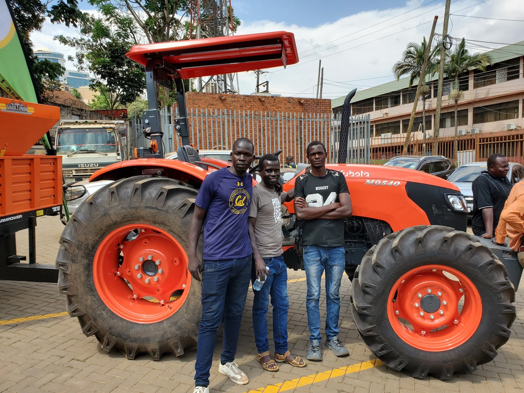 Members with a new Kubota tractor