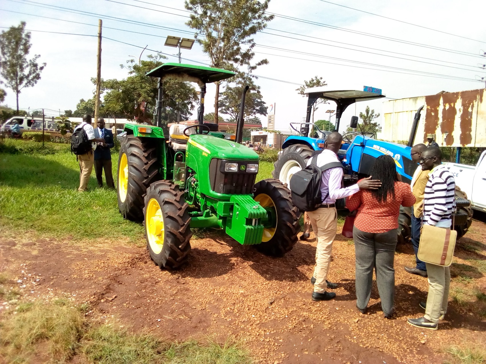 NUTOFA SACCO tractor fleet at the Lakang centre launch